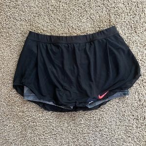 Black Mesh Nike Tennis Skirt